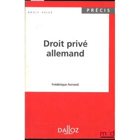 DROIT PRIVÉ ALLEMAND