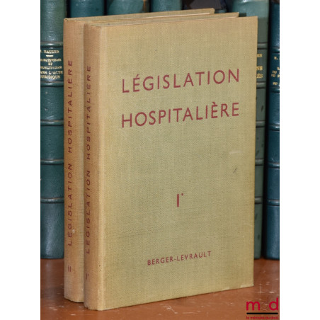 LÉGISLATION HOSPITALIÈRE :I. — PERSONNEL, Application de la législation antérieure à la publications du Statut général du pe...