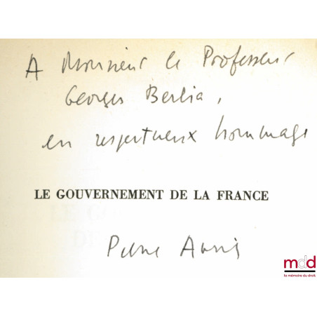 LE GOUVERNEMENT DE LA FRANCE, coll. Citoyens dossier