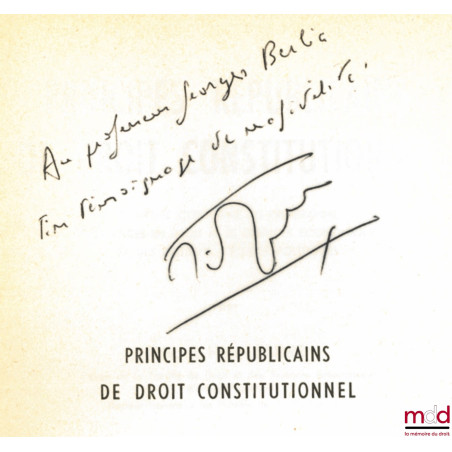 PRINCIPES RÉPUBLICAINS DE DROIT CONSTITUTIONNEL