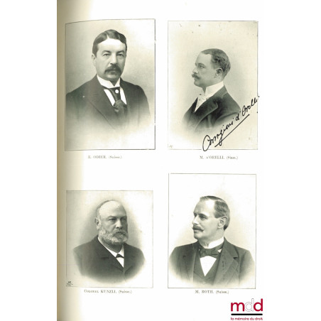 LA CHRONIQUE DE LA CONFÉRENCE DE LA HAYE 1899, accompagné du texte des Conventions, avec 86 portrait par M. Benque