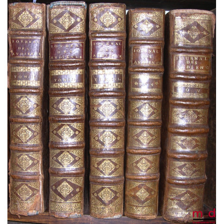 JOURNAL DES PRINCIPALES AUDIENCES DU PARLEMENT depuis l’année 1623 jusqu’en 1701, T. I : (par Du Fresne) de 1623 à 1657 ; T. ...