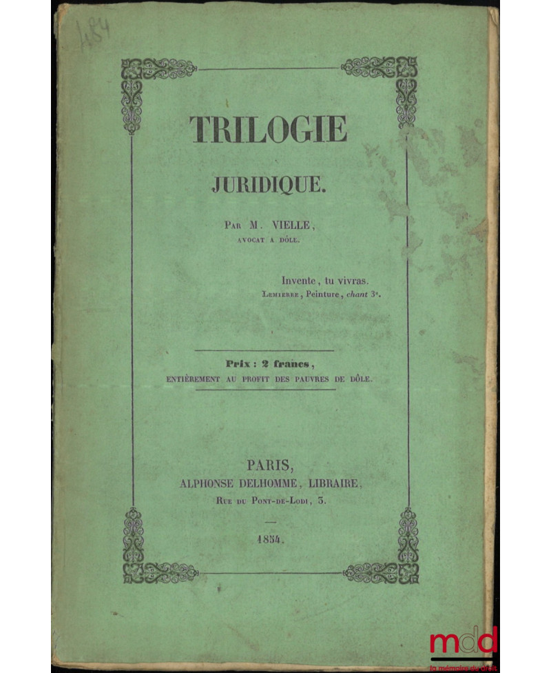 TRILOGIE JURIDIQUE