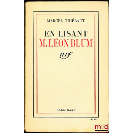 EN LISANT M. LÉON BLUM
