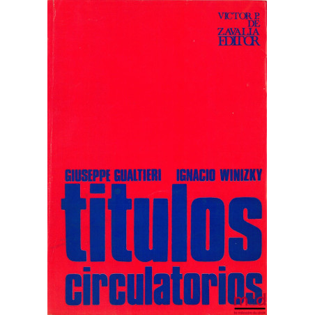 TITULOS CIRCULATORIOS, 2ème éd.