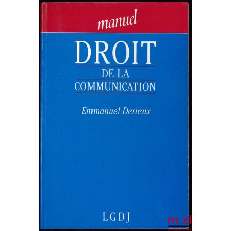 DROIT DE LA COMMUNICATION