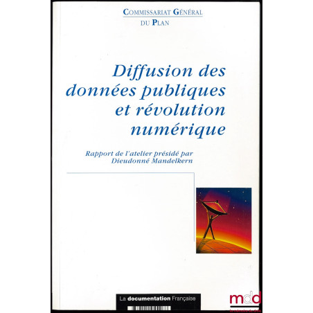 DIFFUSION DES DONNÉES PUBLIQUES ET RÉVOLUTION NUMÉRIQUE, Rapport de l’atelier Des moyens nouveaux au service de la diffusion ...