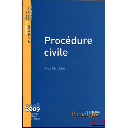 PROCÉDURE CIVILE