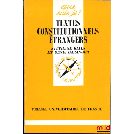 TEXTES CONSTITUTIONNELS ÉTRANGERS