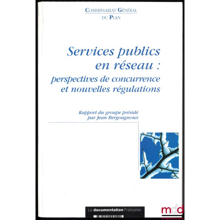 SERVICES PUBLICS EN RÉSEAU : PERSPECTIVES DE CONCURRENCE ET NOUVELLES RÉGULATIONS, Rapport du groupe présidé par Jean Bergoug...