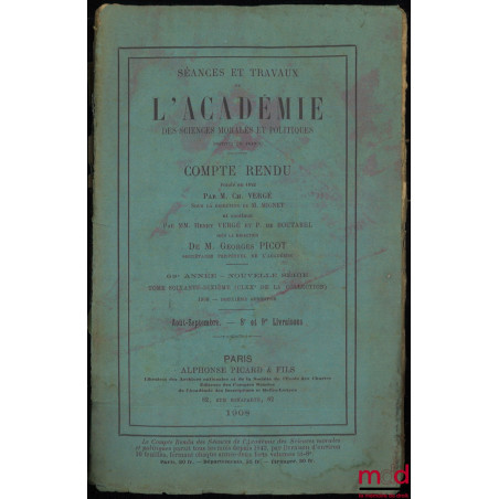 Rapport sur le concours pour LE PRIX LÉON FAUCHER à décerner en 1908  : La culture actuelle en France Ses changements de puis...
