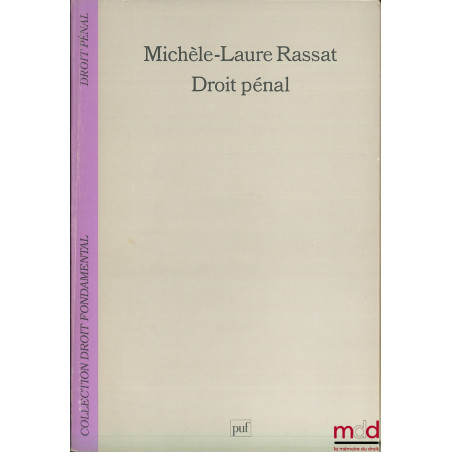 DROIT PÉNAL, coll. Droit fondamental / Droit pénal