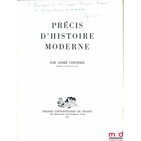 PRÉCIS D’HISTOIRE MODERNE