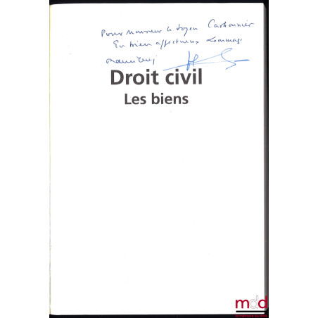 DROIT CIVIL : LES BIENS, 5e éd., coll. Précis Dalloz / Droit privé