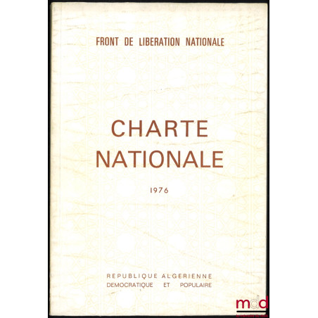 CHARTE NATIONALE 1976, République algérienne démocratique et populaire