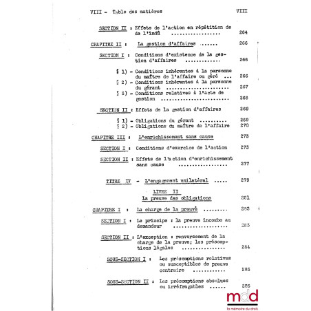 COURS DE DROIT CIVIL, Capacité 2ème année, 1953-1954