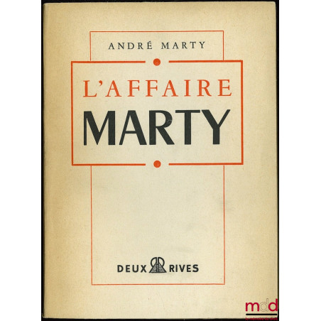 L’AFFAIRE MARTY
