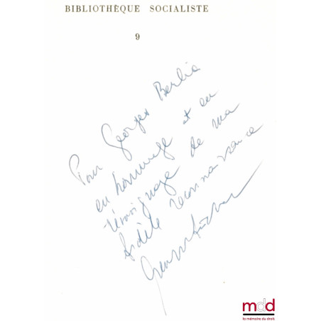 LE PARTI TRAVAILLISTE ET LE DÉCOLONISATION DE L’INDE, Bibl. Socialiste, n° 9