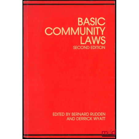 BASIC COMMUNITY LAWS, second edition
