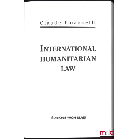 INTERNATIONAL HUMANITARIAN LAW