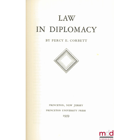 LAW IN DIPLOMACY