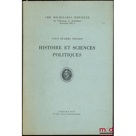 HISTOIRE ET SCIENCES POLITIQUES, Chr. Michelsens Institutt