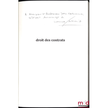 DROIT DES CONTRATS, coll. Jurisprudence française 5