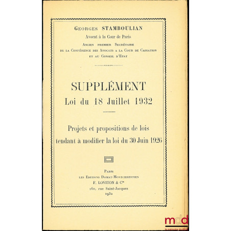 TRAITÉ PRATIQUE DE LA PROPRIÉTÉ COMMERCIALE AVEC LA JURISPRUDENCE DE LA COUR DE CASSATION ET DES JURIDICTIONS DE FAIT, Préfac...