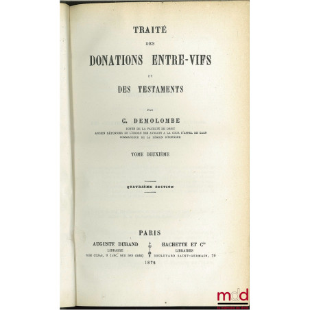 COURS DE CODE NAPOLÉON, tomes 8 à 20 et 22 à 30 (mq. les 1 à 7, t. 21 et 31, édition composite