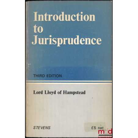 INTRODUCTION TO JURISPRUDENCE, Third edition