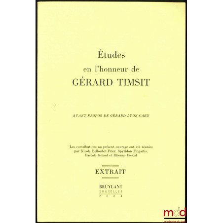 LA COMMISSION DES SONDAGES : UNE EXPÉRIENCE DE RÉGULATION, Extrait des ÉTUDES EN L’HONNEUR DE GÉRARD TIMSIT