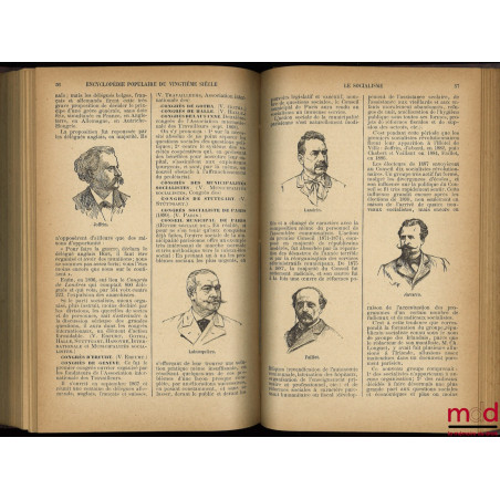 HISTOIRE CONTEMPORAINE FRANÇAISE (1871-1900), Encyclopédie populaire illustrée du vingtième siècle ;LE SOCIALISME, avec un S...