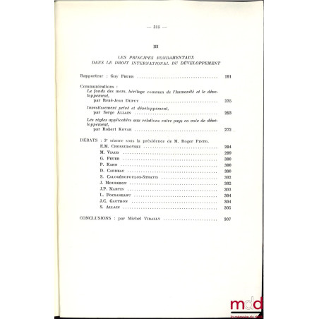 PAYS EN VOIE DE DÉVELOPPEMENT ET TRANSFORMATION DU DROIT INTERNATIONAL, Colloque d’Aix-en-Provence (24-25-26 mai 1973), coll....