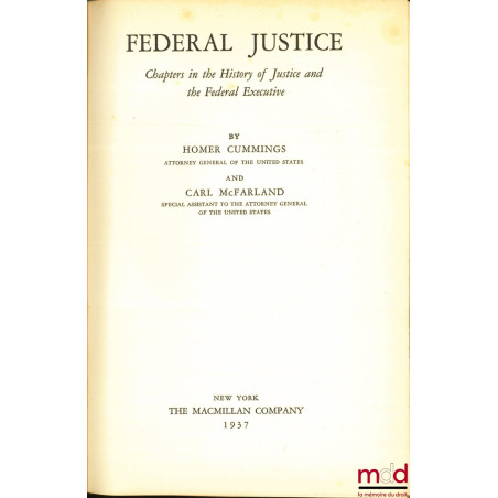 FEDERAL JUSTICE