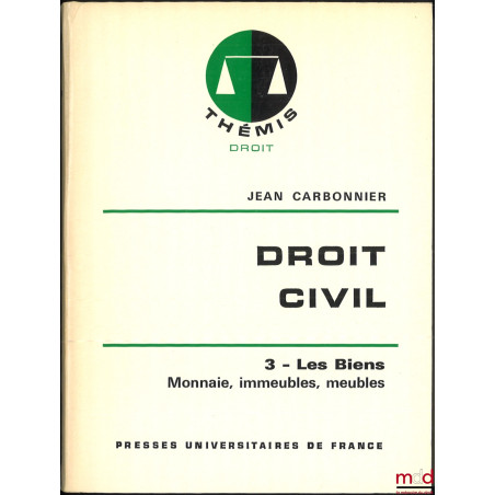 DROIT CIVIL :t. I : Introduction. Les Personnes (13e éd. mise à jour, 1980) ;t. II : La Famille, Les Incapacités (11e éd. m...