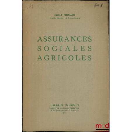 ASSURANCES SOCIALES AGRICOLES