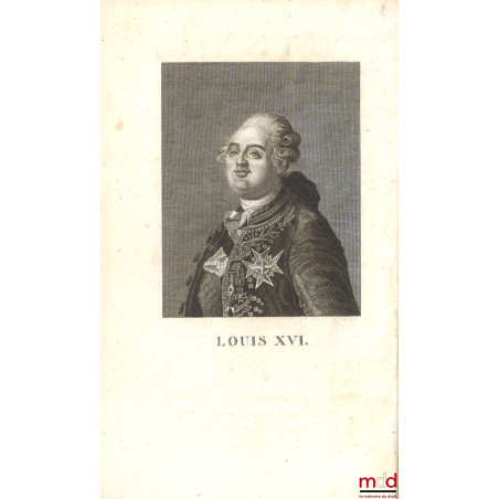 LOUIS XVI (DU SÉJOUR DES HEUREUX) À SON AUGUSTE FRÈRE LOUIS XVIII, Faisant sa première entrée aux Tuileries, Orné du portait ...