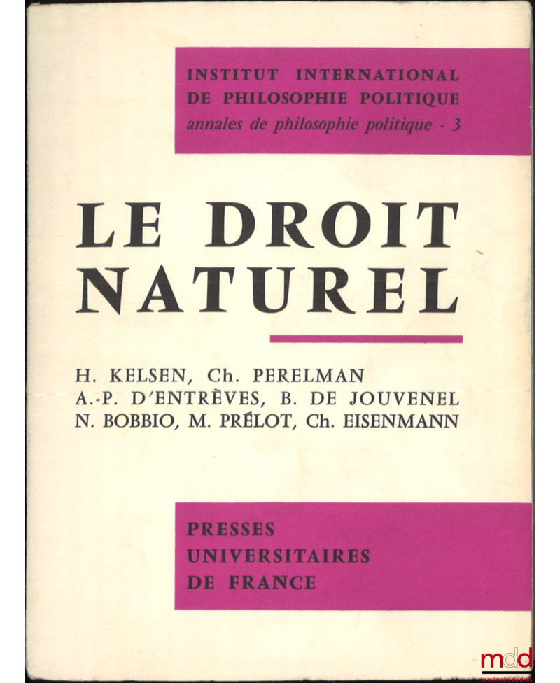LE DROIT NATUREL, Institut...