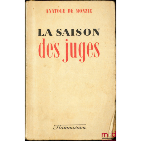 LA SAISON DES JUGES