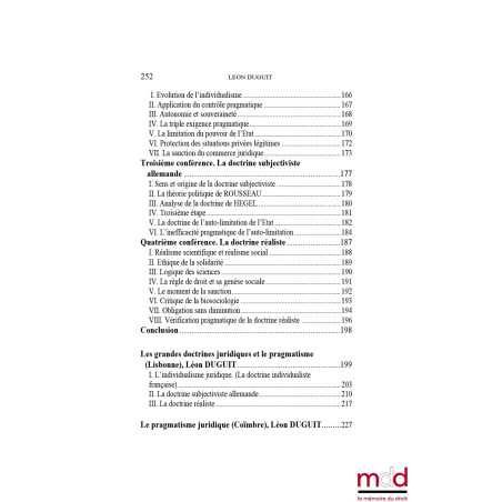 LE PRAGMATISME JURIDIQUEConférences prononcées à Madrid, Lisbonne & Coïmbre (1923),Présentation et traduction (Conférence d...