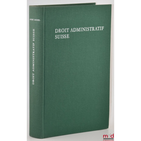 DROIT ADMINISTRATIF SUISSE