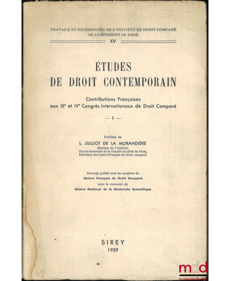 ÉTUDES DE DROIT...