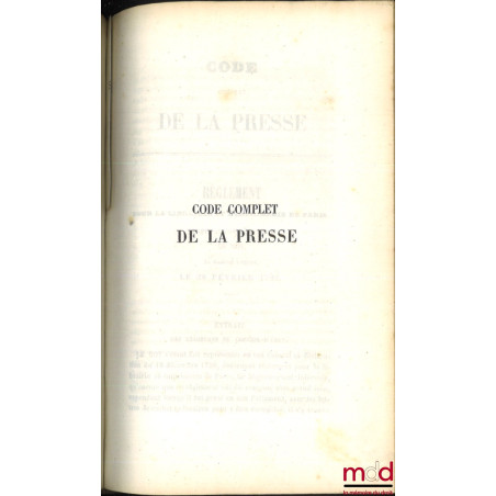 DICTIONNAIRE PRATIQUE DE LA PRESSE : t. I : Dictionnaire pratique de la presse ;t. II : Dictionnaire pratique de la presse,...