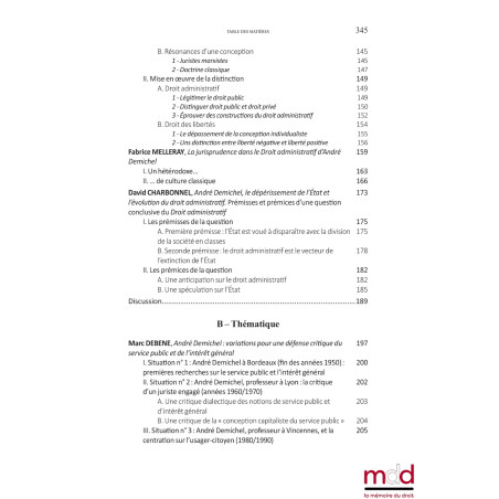 LE DROIT ADMINISTRATIF D?ANDRÉ DEMICHELActes du colloque virtuel organisé les 8 et 9 avril 2021 par le CERMUD de l?ULHN sou...