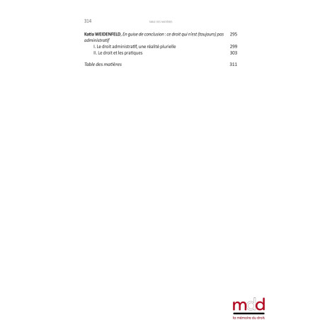 CE DROIT QUI N?ÉTAIT PAS (ENCORE) ADMINISTRATIF.Les droits de l?administration sous l?Ancien Régime,Sous la direction de C...