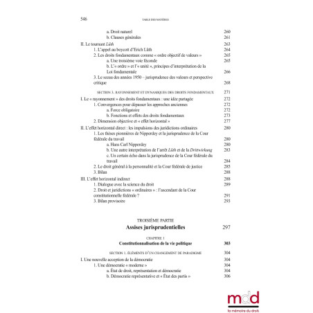 LA COUR CONSTITUTIONNELLE FÉDÉRALE ALLEMANDE, Reconstruire une démocratie par le droit (1945-1961) Préfaces de Dieter GRIM...