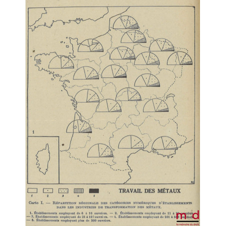 MATÉRIAUX POUR UNE GÉOGRAPHIE VOLONTAIRE DE L?INDUSTRIE FRANÇAISE, Préface de Georges Friedmann, Cahiers de la Fondation nati...