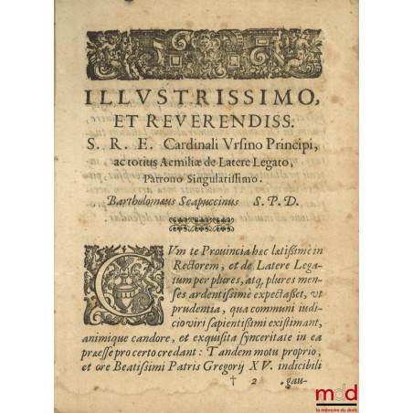 Tractatus De Successore Singulari, An, & quando teneatur stare coloniæ, vel locationi, ad materiam I. emptorem, C. locati, Pe...