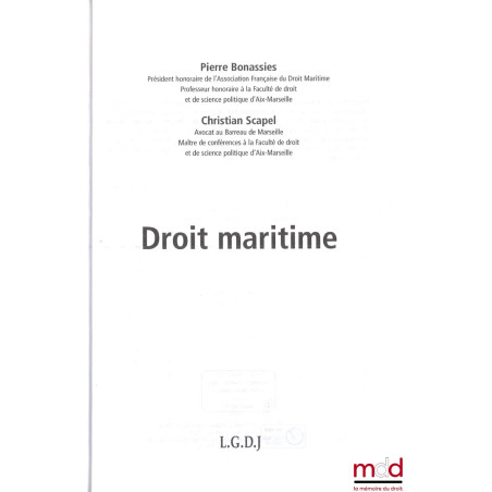 DROIT MARITIME