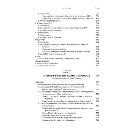 LA FLEXIBILITÉ EN DROIT DE L’URBANISMEFlexibilty in urban planning lawActes du XIIIe Colloque de l’AIDRU Bergame et Bresci...